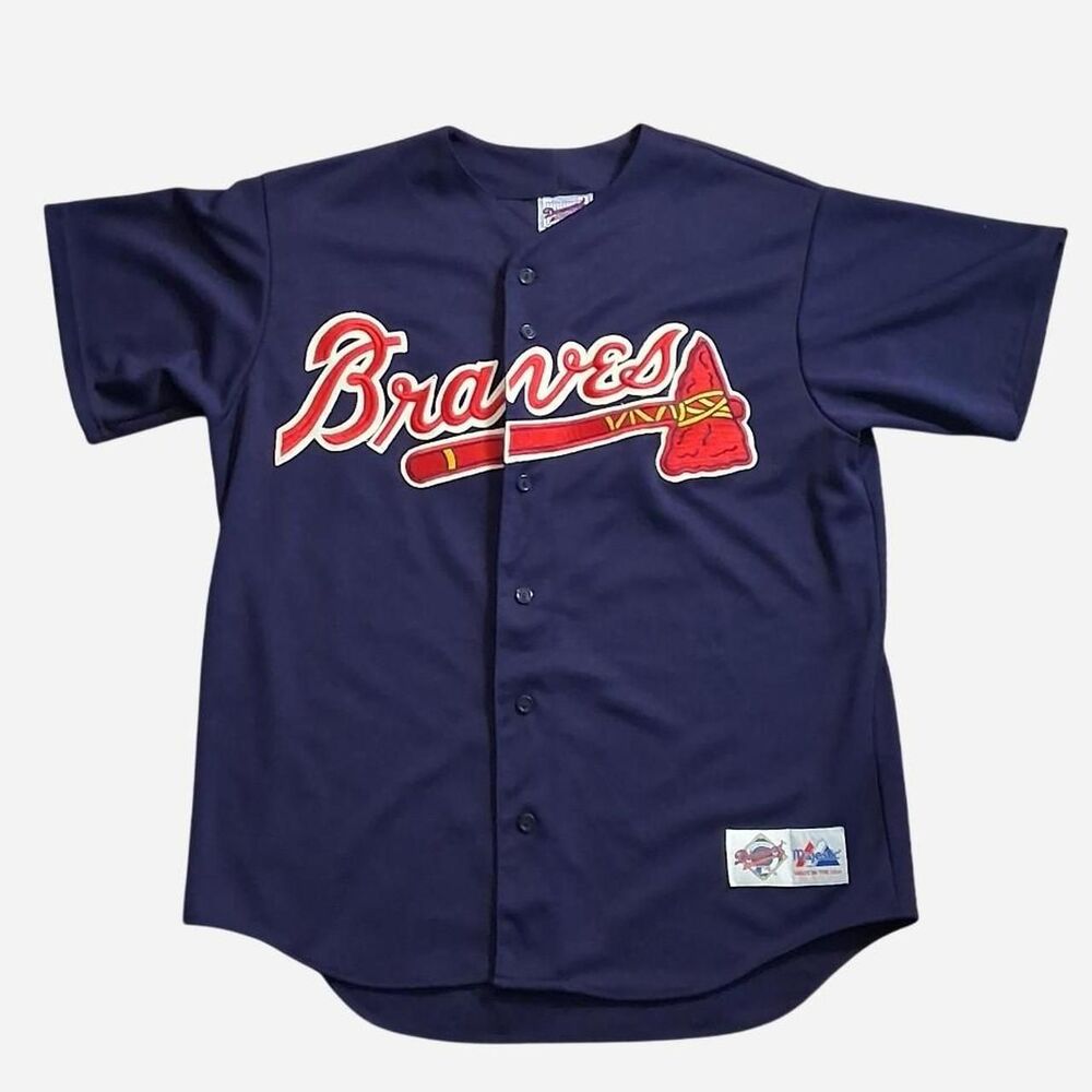 Majestic-athletic Men's Navy and Blue Jersey